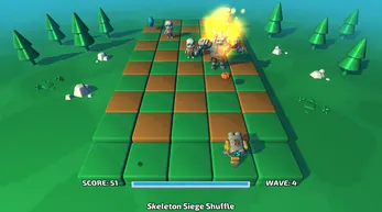 Skeleton Siege Shuffle gameplay screenshot
